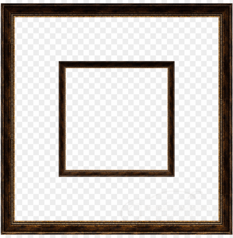 icture of rustic brown and gold - picture frame PNG transparent graphics bundle