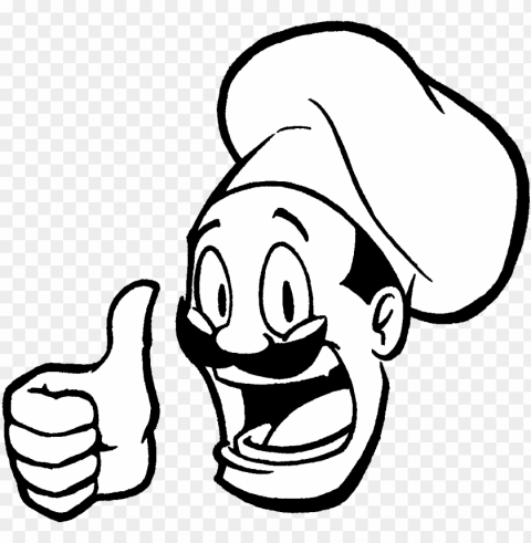 icture royalty free stock chef hat clipart black and - happy chef clip art Transparent PNG images with high resolution