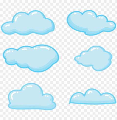icture stock nube azul clip art nubes de dibujos - painted clouds cartoo Isolated Graphic on HighQuality PNG