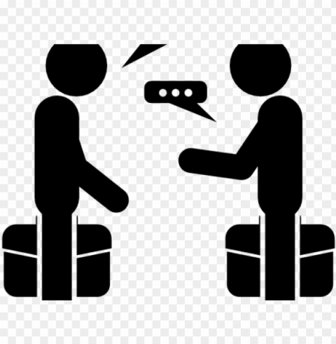 ictures of two people talking - two people talk icon PNG for business use