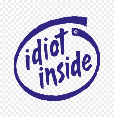 idiot inside vector logo free download Transparent PNG Isolated Graphic Design