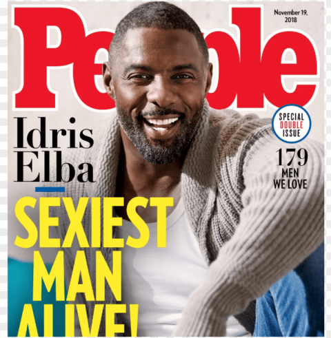 idris elba sacré homme le plus sexy - people magazine PNG high resolution free