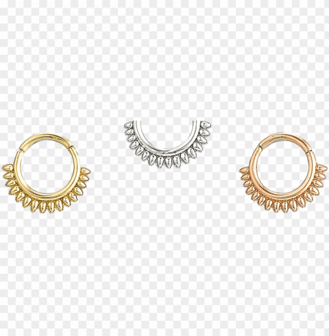 iercing high-quality - nose ring gold Transparent PNG image