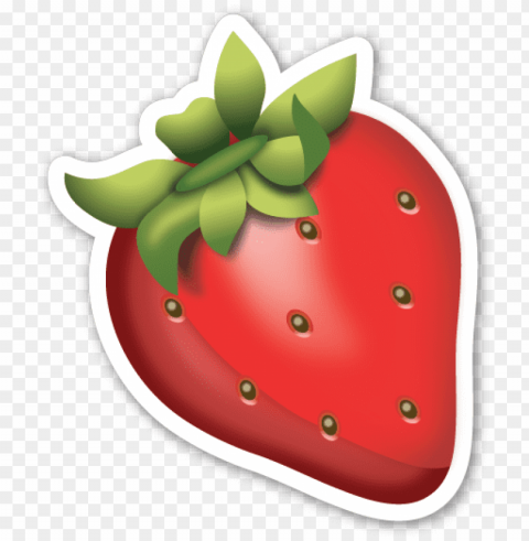 if you are looking for the emoji sticker pack which - strawberry emoji PNG Graphic with Transparent Background Isolation