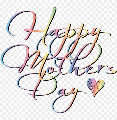 if you'd like to learn how to design and personalise - happy mothers day rainbow Isolated Object with Transparency in PNG PNG transparent with Clear Background ID 471a7be4