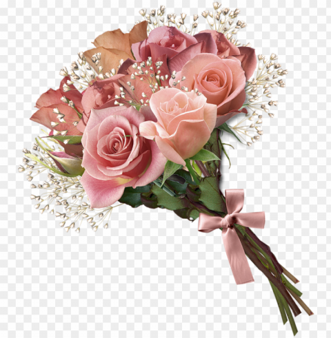 ifs hermosos flores encontradas - rose bouquet Clear Background Isolated PNG Object