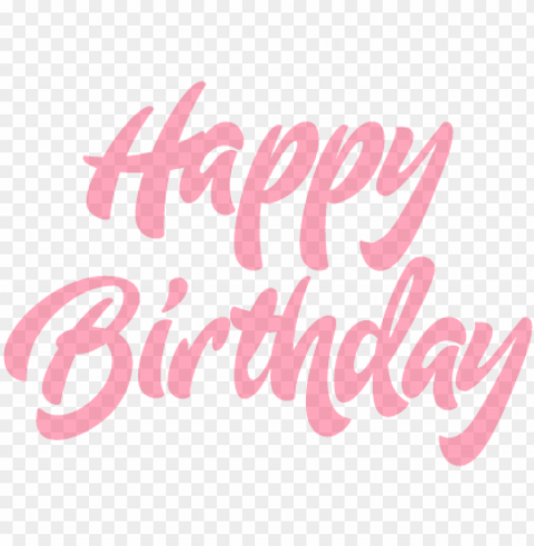 ifts for sister from brotherhappy birthday letter - pink happy birthday Transparent PNG image