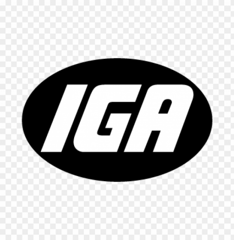 iga supermarkets vector logo Isolated Item on Transparent PNG