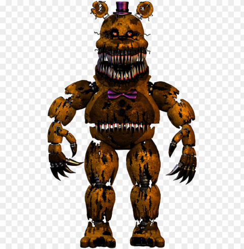 ightmare fredbear Isolated Character on HighResolution PNG