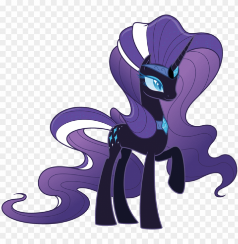 Ightmare Rarity - My Little Pony Midnight Rarity HighQuality Transparent PNG Isolated Object