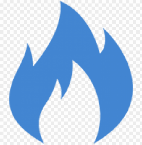 ignite your business - blue fire logo Isolated Graphic in Transparent PNG Format