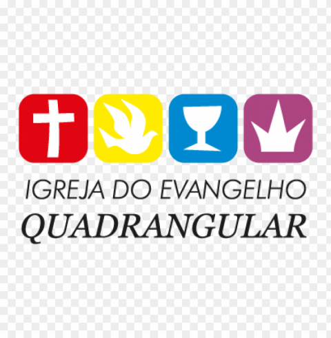 igreja do evangelho quadrangular vector logo ClearCut Background Isolated PNG Graphic Element