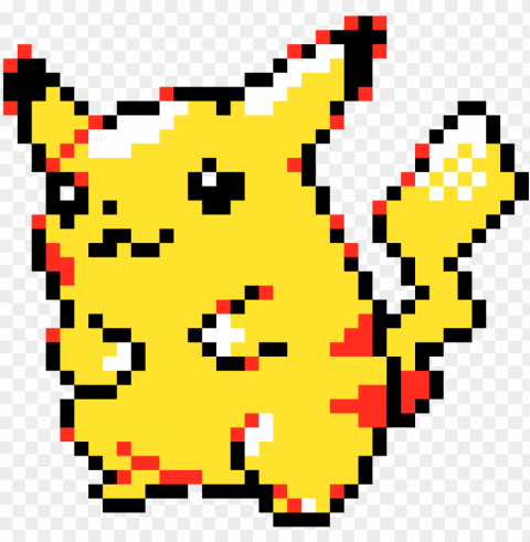 ikachu 8-bits - 8 bit pokemon grid Transparent PNG picture