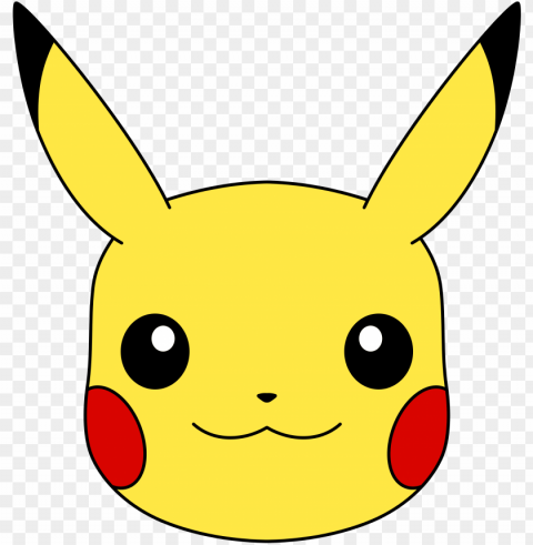 ikachu face transparent pikachu face - pikachu face PNG for digital art