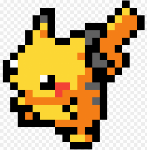 ikachu - pokemon pixel art pikachu Transparent PNG Isolated Graphic Design