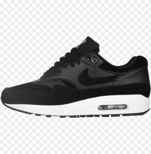 ike air max 1 premium black chrome skulls pack - nike air max thea men shoes Transparent Background PNG Object Isolation