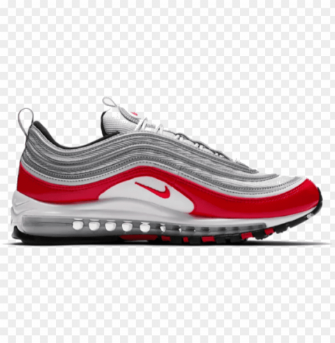 ike air max 97 shoes - air max 97 pure platinum university red Free PNG download PNG transparent with Clear Background ID 55b64c72