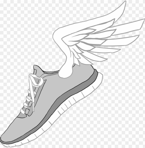 ike clipart - shoe with wings drawi Transparent Background PNG Isolated Pattern PNG transparent with Clear Background ID 254c9733