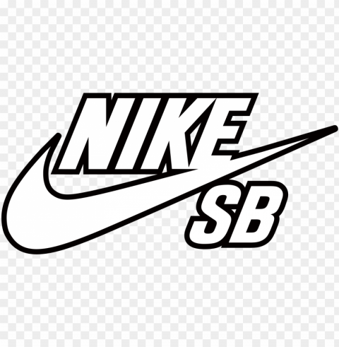 ike sb logo coloring page - nike sb Isolated Character in Clear Transparent PNG