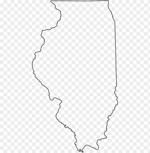 illinois outline Transparent PNG Graphic with Isolated Object