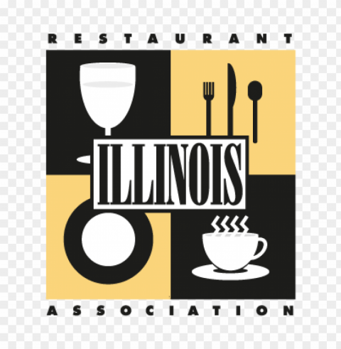illinois restaurant association vector logo Transparent PNG images for digital art
