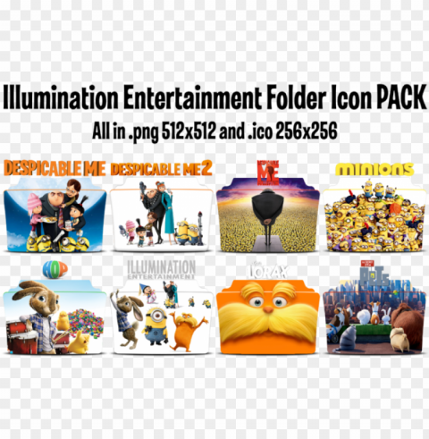 Illumination Entertainment Icon Folder Pack By Mohandor-d9xq97b - Cartoni Animati Hop Dvd Isolated Artwork On HighQuality Transparent PNG