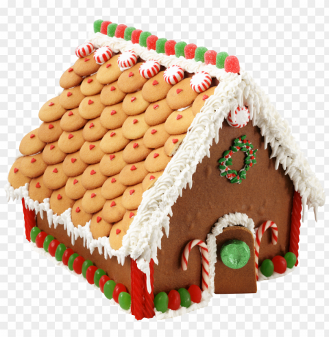 illustration 3d gingerbread house cake image Transparent picture PNG