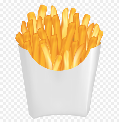 illustration french fries white paper cup hd PNG with Isolated Object