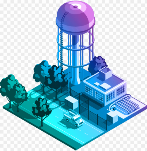 illustration of a water plant Isolated Object in Transparent PNG Format
