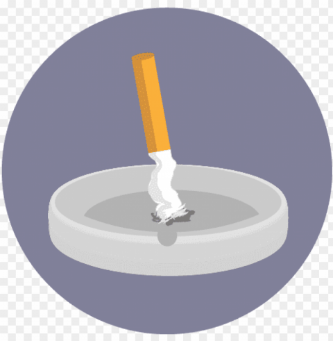 illustration of an extinguished cigarette in an ashtray - stop smoking ico PNG Isolated Design Element with Clarity PNG transparent with Clear Background ID f8537a61