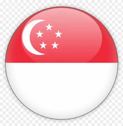 illustration of flag of singapore - singapore flag round ico PNG high quality