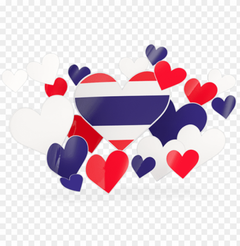 illustration of flag of thailand - pakistan flag in heart shape Free PNG images with transparent layers diverse compilation