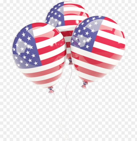 illustration of flag of united states of america - usa flag balloons PNG images with alpha transparency bulk