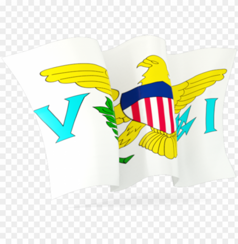 illustration of flag of virgin islands of the united - crest PNG images with high transparency