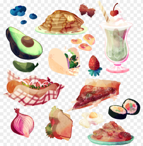 illustration sara litzenberger foodpng - food illustrations PNG graphics for presentations