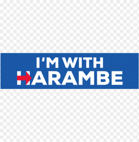 i'm with harambe sticker PNG with no registration needed