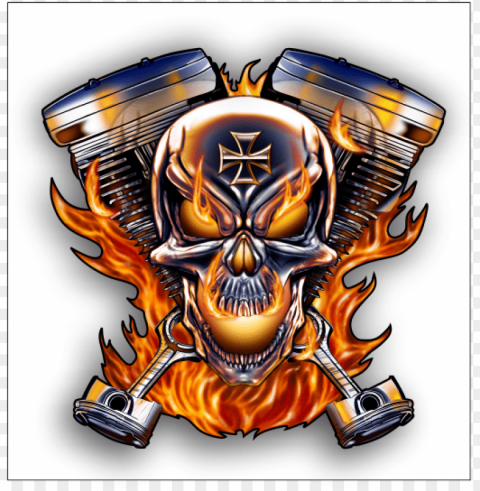 image - bikers skull logo PNG images alpha transparency