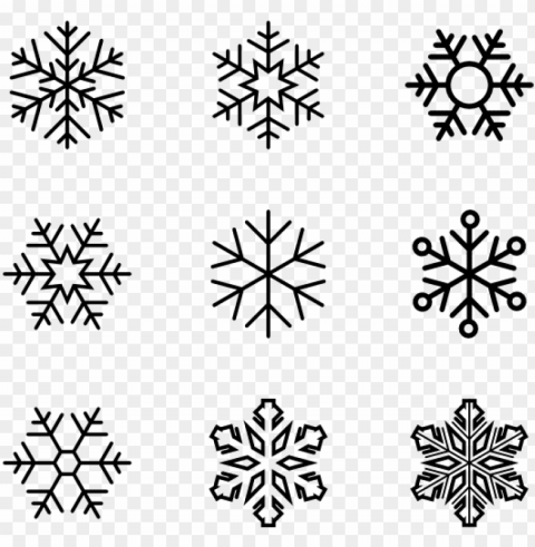 image black and white stock snowflake icon packs vector - snow icon PNG images with no fees