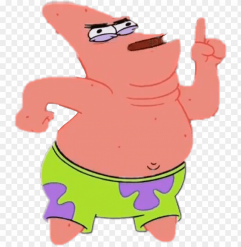 image derp transparent patric - patrick star der Isolated Item on HighQuality PNG