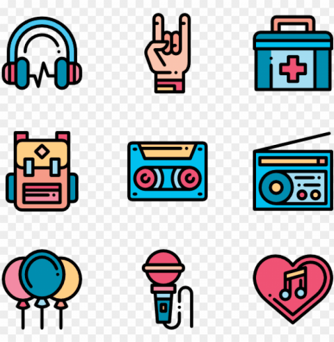  freeuse download concert icon packs svg psd - web design icons PNG Image with Clear Background Isolated