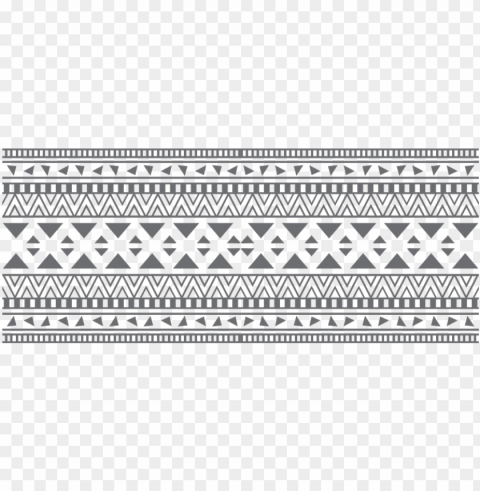 image freeuse mexican pattern grey and white library - tribal print Isolated Object on Transparent PNG