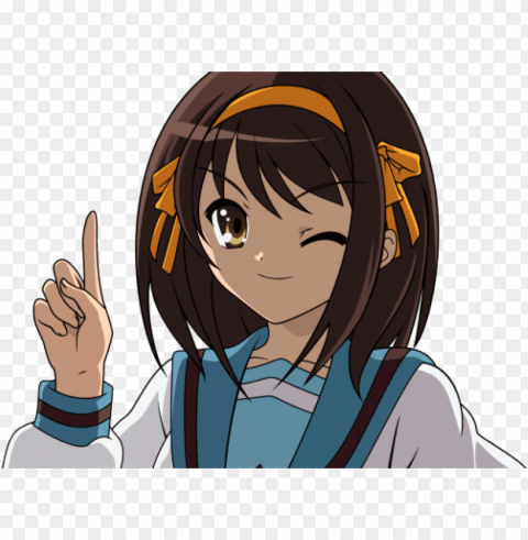  - haruhi suzumiya face transparent PNG Image with Isolated Transparency PNG transparent with Clear Background ID 0485b621