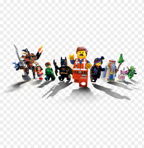 image minifig group clipart freeuse stock - lego movie characters Clear Background PNG Isolated Element Detail