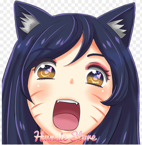 image of ahri decal - ahri face transparent Clear Background Isolation in PNG Format