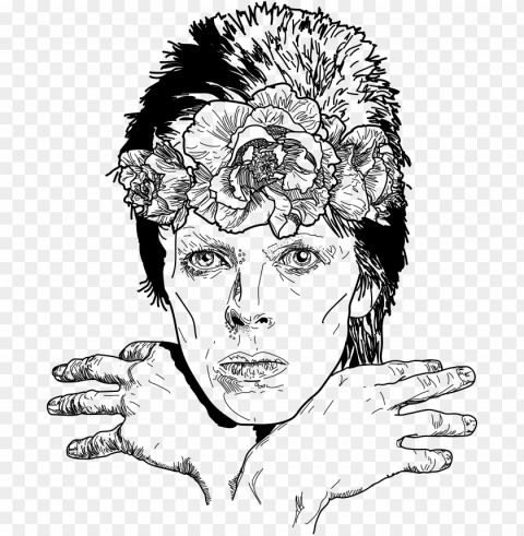 image of david bowie PNG images for graphic design