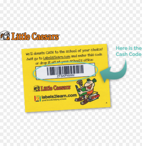 image of lil' caesar's logo and cash code - little caesars PNG transparent design bundle