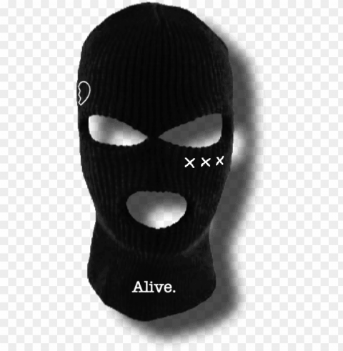 image of nvtvs face tat ski mask - face mask Isolated Item on HighQuality PNG