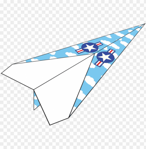 image of plane - free printable folding airplane Transparent PNG images for digital art