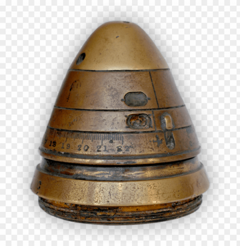 image of shell fuse cap - brass PNG for digital art