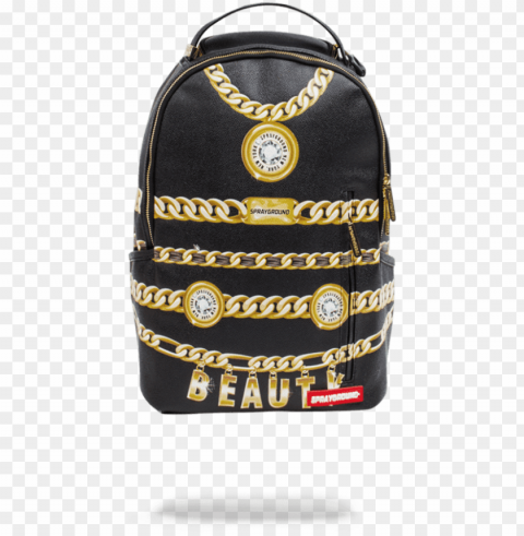 image of sprayground beauty gold chains - sprayground backpacks High-resolution transparent PNG files